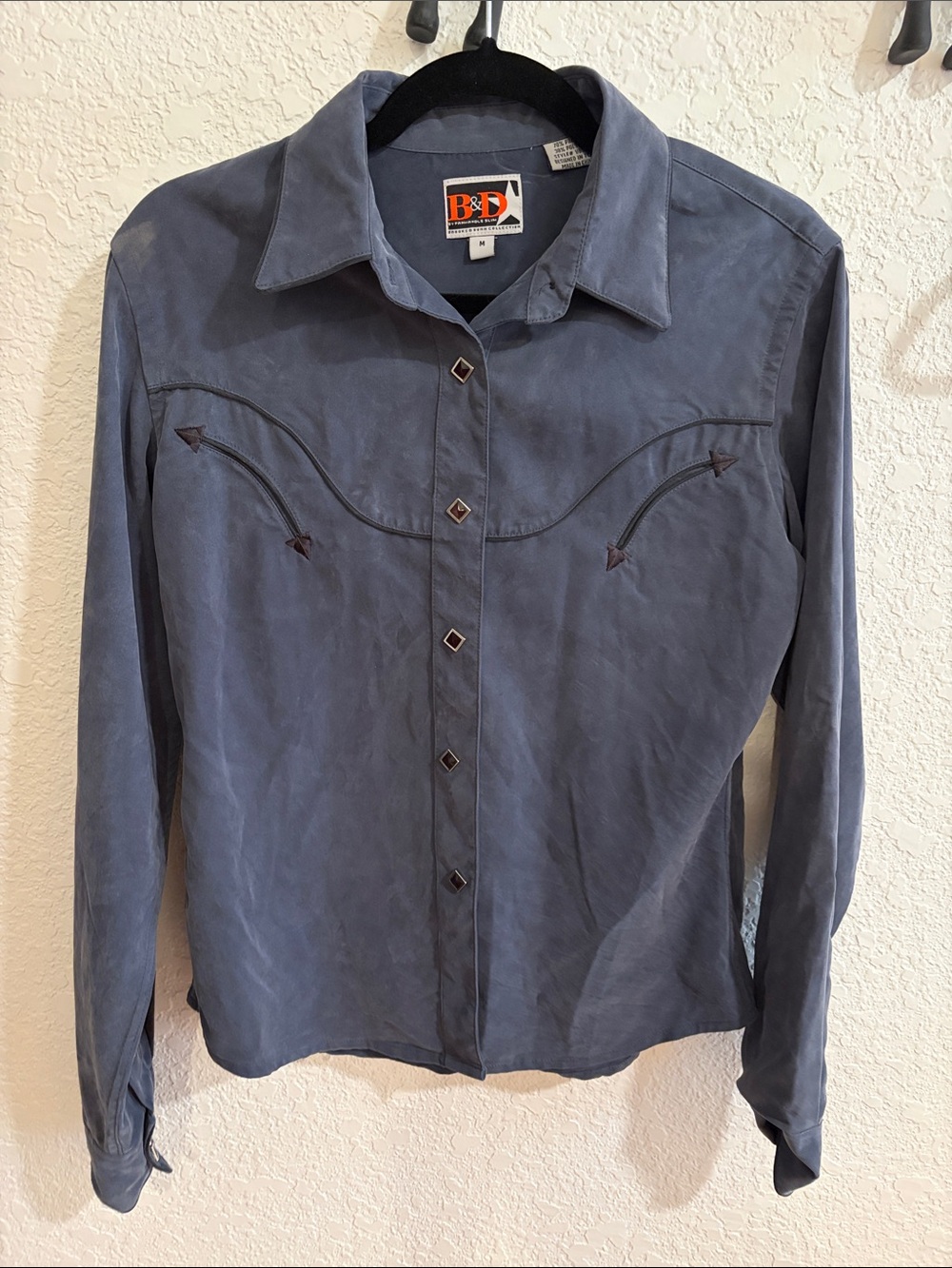 Brooks & Dunn Women’s Long-Sleeve Western Shirt - Slate Blue